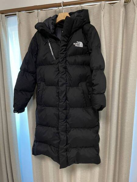 ノースフェイスダウンコート ロングユニセックスSブラックTHE NORTH FACE