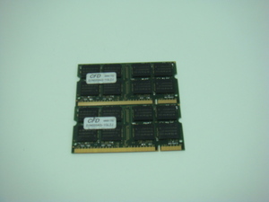 ノート用CFD製メモリー/DDR/333mHZ/1GB(2枚合計2GB) 動作保証
