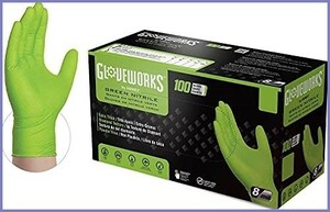 Gloveworks HDnitoliru gloves diamond tech s tea -do grip attaching disposable gloves la Tec s free powder free 