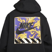 ■ナイキ プルオーバー フーディ ブラック 新品 サイズL NIKE SPT INSP PK 2 PO HDY FOAMPOSITE ONE SUPREMEをインスパイア DM2277-010_画像5