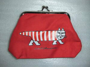  Lisa la-sonLISA LARSON my key purse bulrush . change purse . both sides print cloth cloth red cat *igi- Leo bread key hedgehog lion 