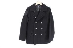 【極上】WTAPS BLACK WATCH ブラックウォッチ ピーコート M ブラック 黒 ジャケット メルトン pコート ダブルタップス