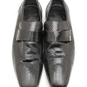 GUCCI グッチ ◇ パイソン スネーク スキン レザー ビジネス シューズ 靴 ◇ ヘビ 蛇 柄 皮 革 リアル 本革 シー