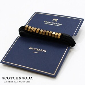 ブレスレット Scotch & Soda スコッチ&ソーダ 本革 レザー ブラック B01MU7FBCK-BLK アクセサリー USAブランド 海外モデル