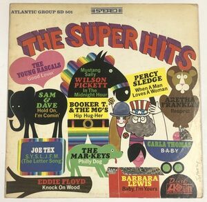 THE SUPER HITS LPレコード サム&デイヴ アレサフランクリン エディーフロイド ウィルソンピケット など