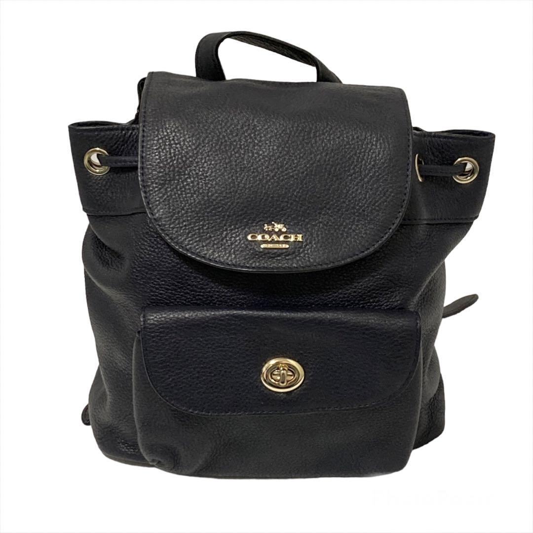 COACH コーチ ターンロック リュックサック 35303 ポリッシュド ぺ
