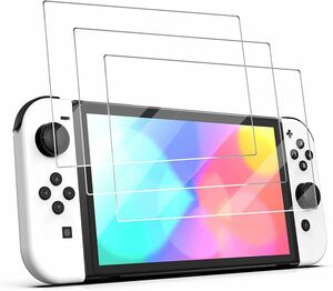 Nintendo Switch Oled 2021 9Hフィルム 3枚セット。