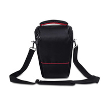 Sa1685: デジタル 一眼 レフ カメラ バッグ ケース カバン 防水 カメラケース カメラバッグ 鞄 黒色 赤色 収納 ソフトバッグ_画像2