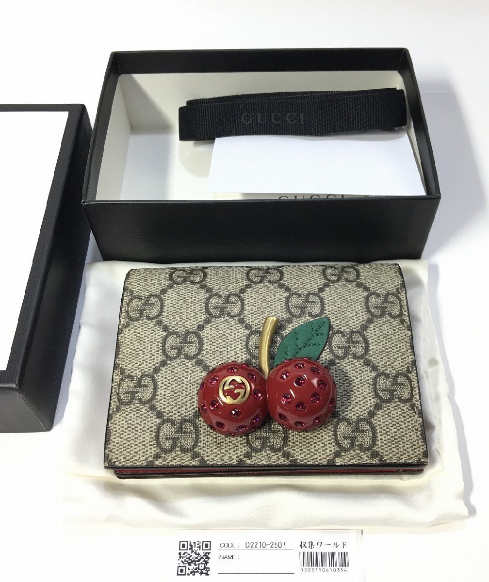 ヤフオク! -グッチ 財布 チェリーの中古品・新品・未使用品一覧