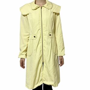 【1960〜70s】ビンテージ　USA製　デザイン　トレンチコート　古着　ステンカラーコート デザイナーズ　ロングコート