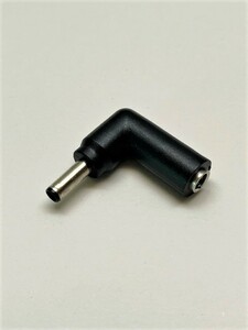  for laptop ( DELL etc. ) power supply plug L type conversion adaptor ( male * female with ) outer diameter 4.5mm central piller n equipped 