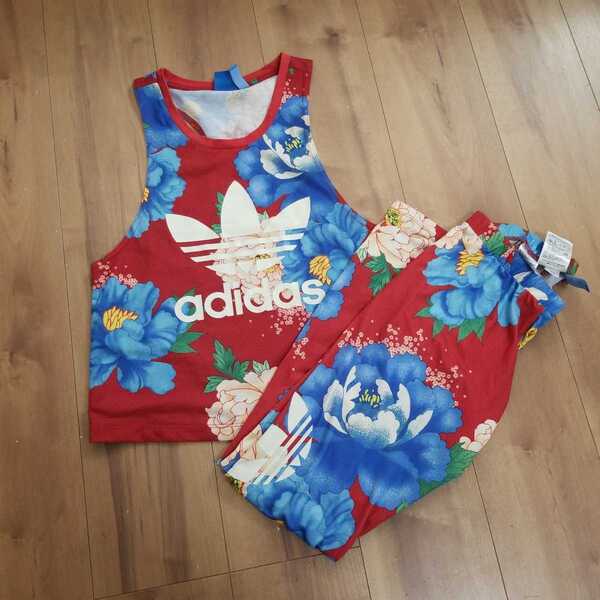 adidas Originals The Farm レギンス ダンス ヨガ 花柄 S Mサイズ セットアップ 上下セット レア