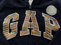 ★ＧＡＰ★新品★ロゴパーカー★１６０★紺★ネイビー★ジップアップ★ギャップ★正規店★人気のタイプ21★2-1_画像2