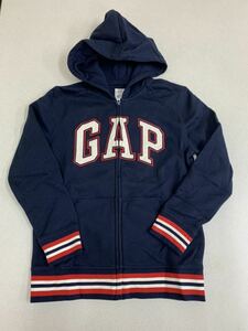 ■ＧＡＰ■新品■ロゴパーカー■１４０■紺■ギャップ■ジップアップ■人気のタイプ■21■3-3