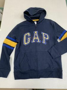 ■ＧＡＰ■新品■ロゴパーカー■１６０■紺■ネイビー■ギャップ■USAらしいデザイン■少し細身■人気のタイプ21●2-2