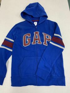 ■ＧＡＰ■新品■ロゴパーカー■１６０■青■ブルー■ギャップ■USAらしいデザイン■少し細身■人気のタイプ21●2-1