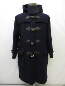 *sr0780 IVY LEAGUE duffle coat size L navy lining check toggle Vintage ivy Lee g men's outer *