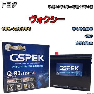 バッテリー デルコア GSPEK トヨタ ヴォクシー CBA-AZR65G 4WD Q-90