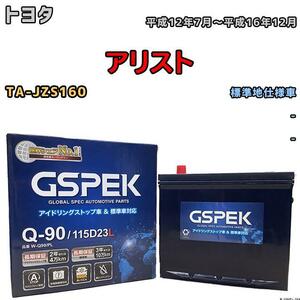 バッテリー デルコア GSPEK トヨタ アリスト TA-JZS160 - Q-90