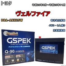 バッテリー デルコア GSPEK トヨタ ヴェルファイア DBA-ANH25W 4WD・8人乗り Q-90_画像1