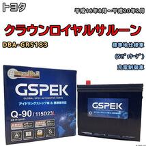 バッテリー デルコア GSPEK トヨタ クラウンロイヤルサルーン DBA-GRS183 (Sパッケージ) Q-90_画像1