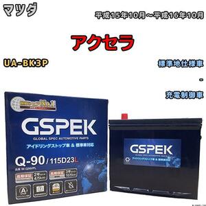 バッテリー デルコア GSPEK マツダ アクセラ UA-BK3P - Q-90