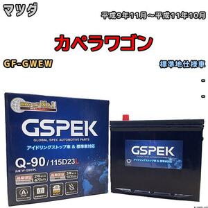 バッテリー デルコア GSPEK マツダ カペラワゴン GF-GWEW - Q-90