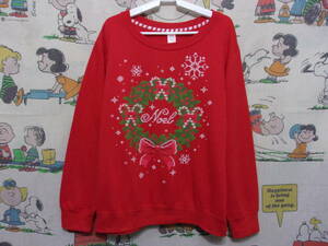 HOLIDAY TIME クリスマス Noel スウェット size XL ホリデータイム Xmas Christmas ノエル 仏語 フランス語 トレーナー トップス 古着