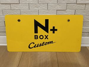 ★SALE★ 展示用 非売品 ホンダ 純正 N+BOX マスコット プレート ナンバープレート 化粧プレート エヌボックス プラス カスタム N + BOX