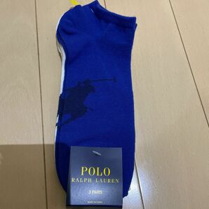 未使用　POLO Ralph Lauren ポロ ラルフローレン 靴下 ソックス 3足セット　sock size 10-13 
