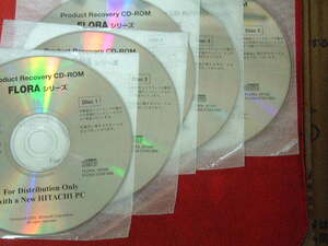 Стоимость доставки 180 иен CDH74: Hitachi Recovery CD 6 -Disc Set Flora 270W NB9, включая энциклопедию CD