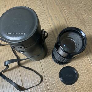 【中古 送料込】カメラレンズ SIGMA ZOOM -K/ 1:4.5/f=100〜200mm MULTI-COATED for Canon