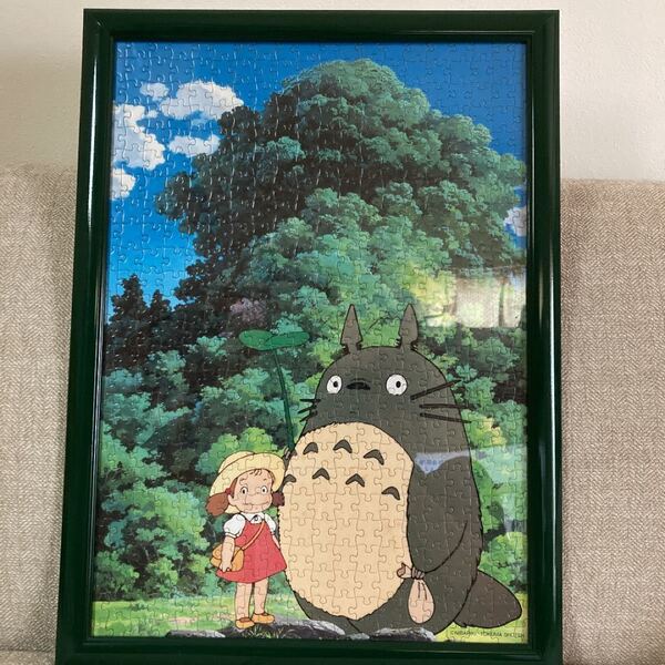 となりのトトロ ジグソーパズル【完成品】【額に入れたまま送ります】
