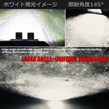 LEDワークライト 作業灯 144W 4インチ 照射角度145° 2個 ホワイト 6500K 投光器 補助灯 前照灯 工事現場 駐車場 6G-144W 12V/24V_画像3