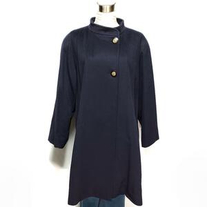 naldoni dark navy coat cashmere 100 size F