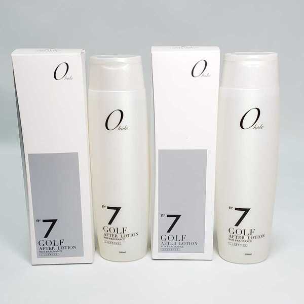 ゼロホール ゴルフアフターローション No.7 しっとりホワイト 無香料(全身用化粧水)200ml 2本セット 未使用品