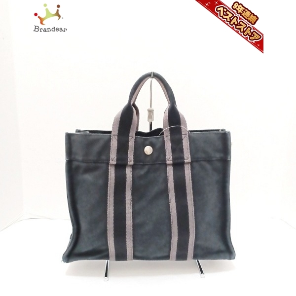 HERMES エルメス サックフールトゥGM トートバッグ コットンキャンバス