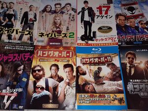 　DVD　Blu-ray　レンタル落ち　ケースなし　洋画コメディ　いろいろ8作