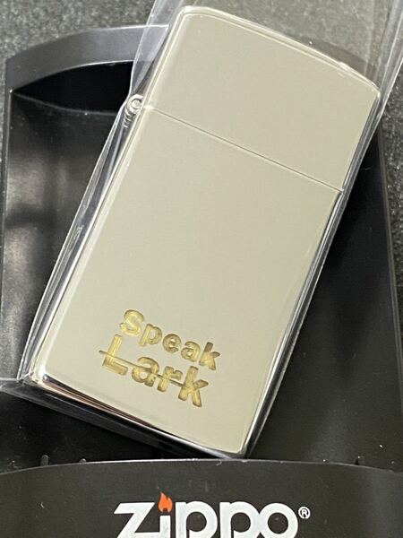 zippo スピーク ラーク 限定品 スリム 希少モデル ヴィンテージ 1993年製 Speak Lark シルバーインナー 1992年製