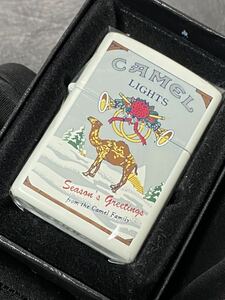 zippo キャメル ライト クリスマス 限定品 希少モデル ヴィンテージ 1994年製 CAMEL LIGHTS Season's Greeting ケース 保証書付き