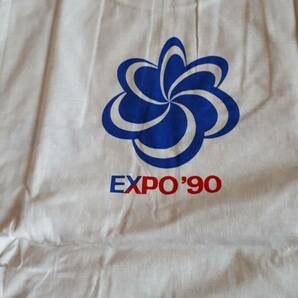 《90`エキスポ（国際花と緑の博覧会）“好きやねん大阪”Ｔシャツ（Ｌサイズ）の画像3