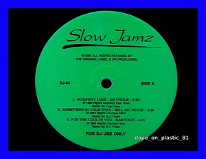V.A. / Slow Jamz-04/En Vogue/Bell Biv Devoe/Babyface/Intro/Toni Braxton/この盤オンリー、REMIX!!!/5点以上で送料無料!!!/12'