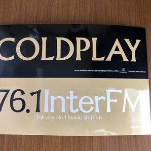 ★未使用 Coldplay InterFM ステッカー 非売品★