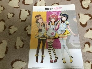 d074クリアファイル　ラブライブ!サンシャイン!! ココス特典　Aqours 1年生　集合　善子　ルビィ　花丸