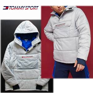 《TOMMY SPORT》新品 定価31,900円 撥水加工 ビッグポケット付 プルオーバー もこもこパディングジャケット トミーヒルフィガー L A7020