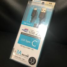 多摩電子工業 TDK Type-C USBケーブル USB2.0 1.2m TH30CA12K @3865_画像1