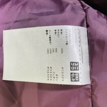 UNIQLO/ユニクロ　シームレスダウン　レディース　M　桃/ピンク　　コート　中綿　フェザー　人気モデル　K2496_画像8