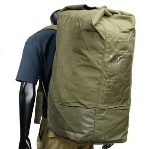  Austria army discharge goods duffel bag approximately 80L strap 2 ps nylon cloth [ waterproof nylon / with defect ]