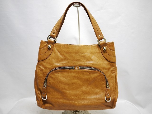 BALLY BELTED LEATHER HAND BAG MADE IN ITALY/バリーベルテッドレザー