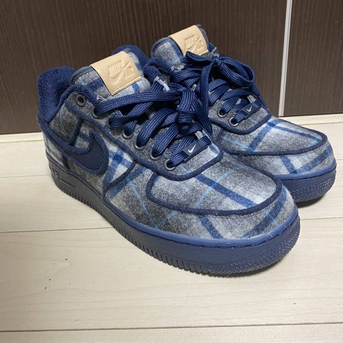 見事な 新品限定コラボ!NIKEiDエアフォース1ペンドルトンレザー27cm